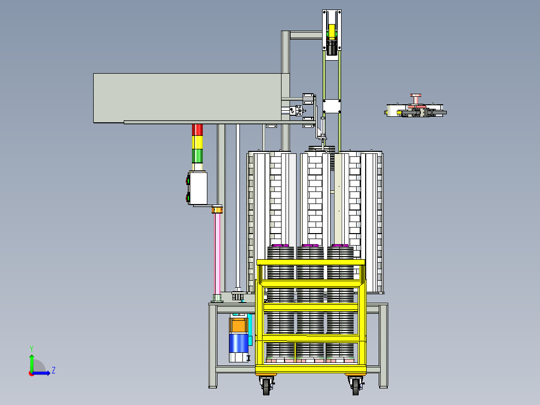 转盘上料机左视图