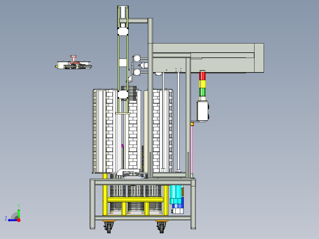 转盘上料机右视图