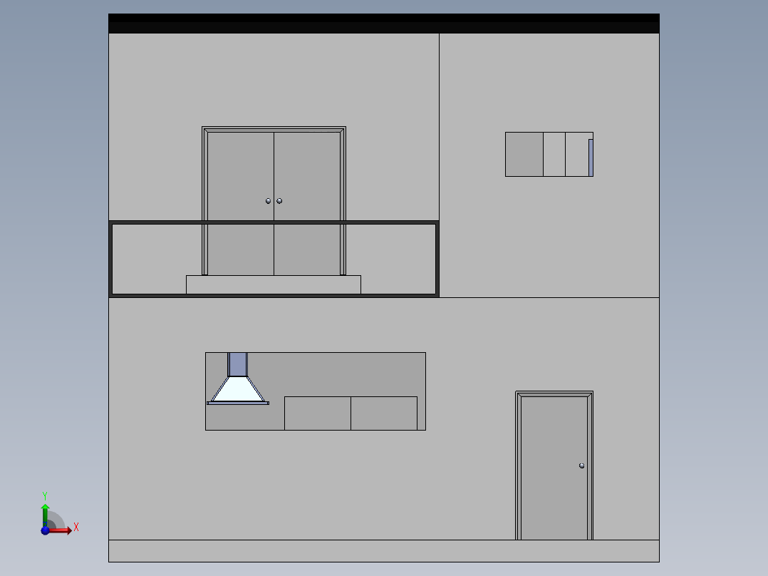 小房子（二层楼房，SW2015前视图