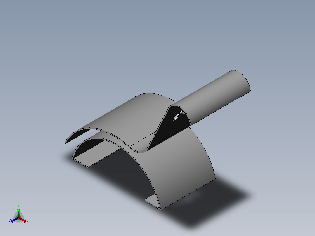 祥云椅正等轴测图