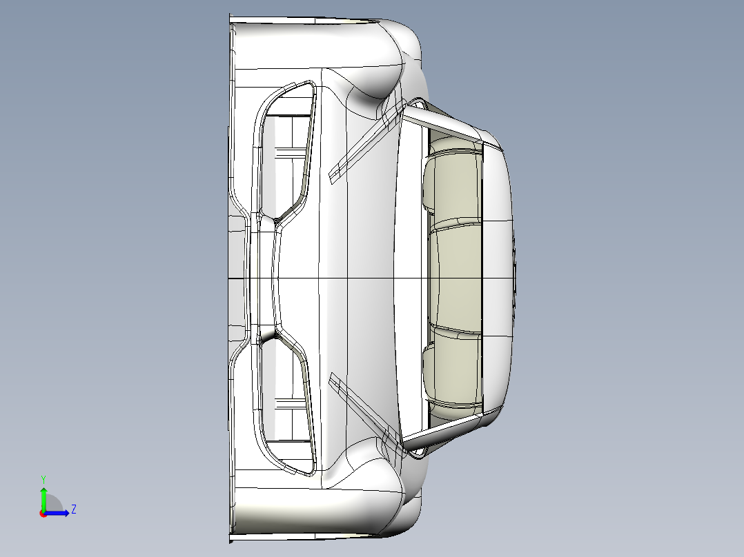超级跑车左视图