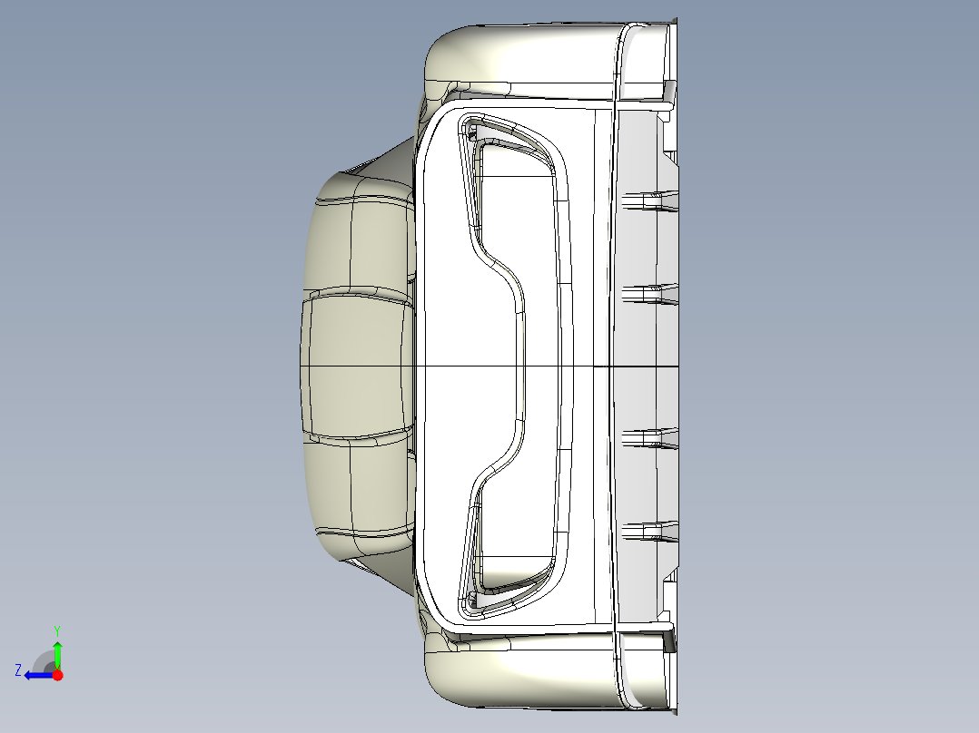 超级跑车右视图