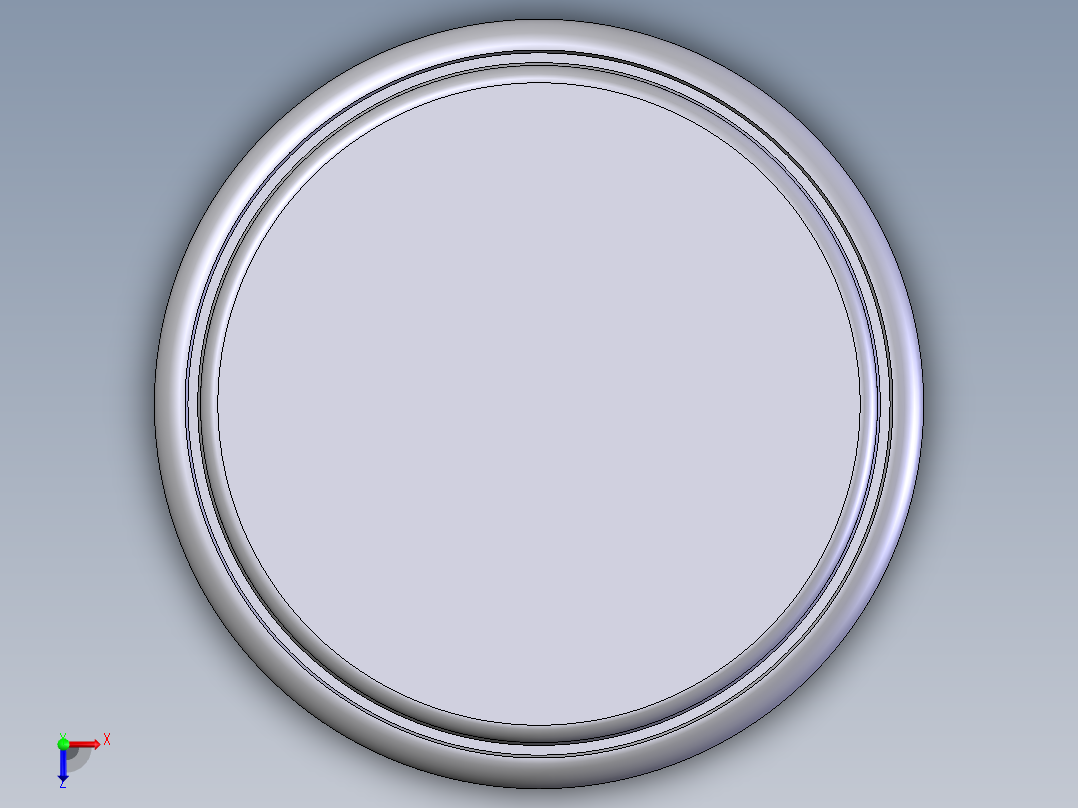 纽扣电池俯视图