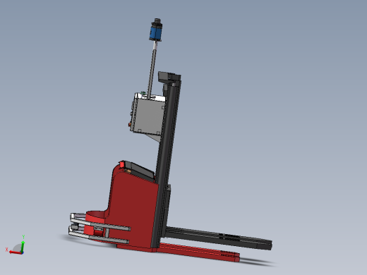 激光无人叉车3D