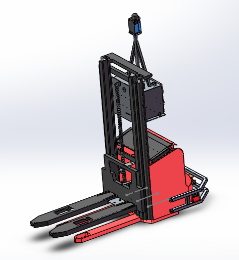 激光无人叉车3D