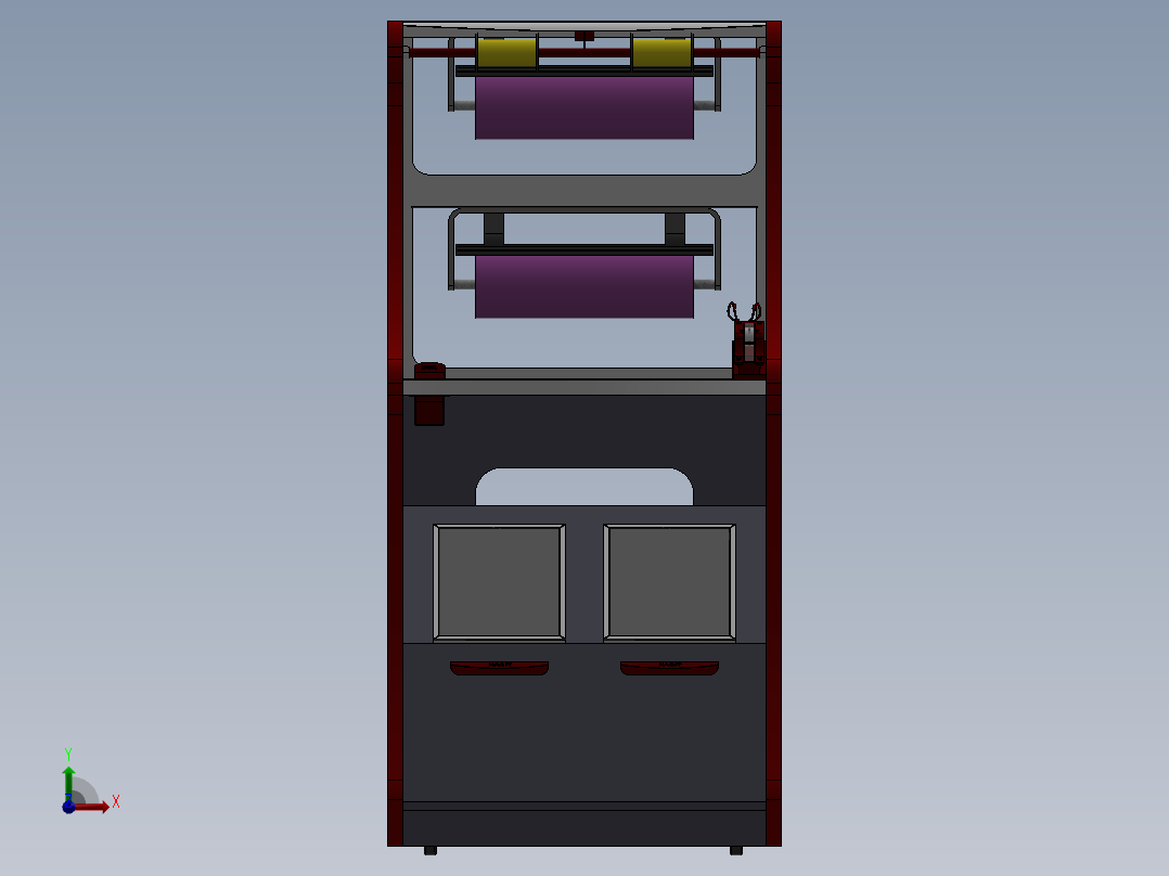 机柜饮料前视图