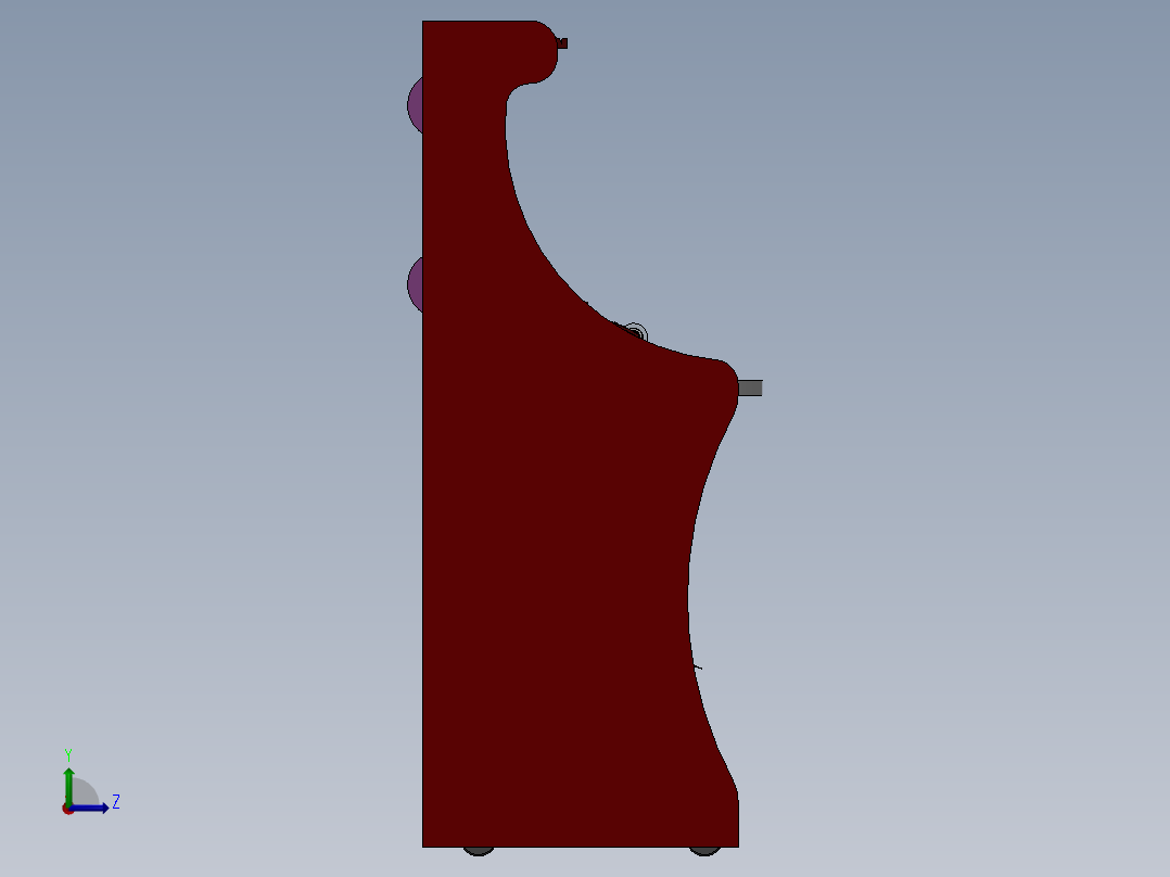 机柜饮料左视图