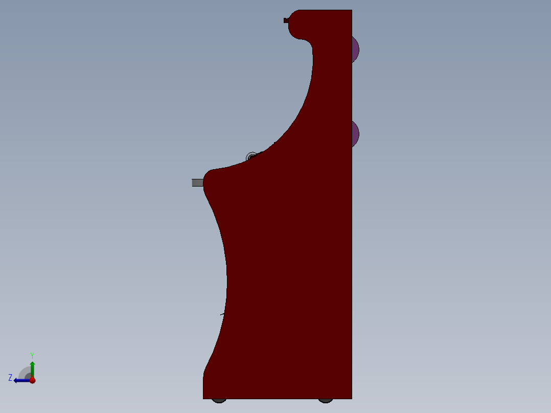 机柜饮料右视图