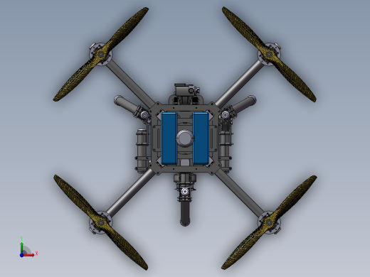 B09-X4航拍四轴无人机模型前视缩略图