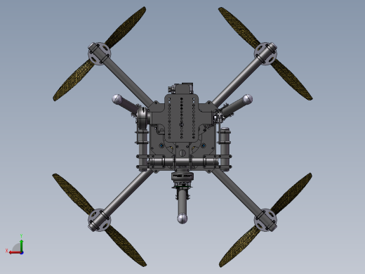 B09-X4航拍四轴无人机模型后视缩略图