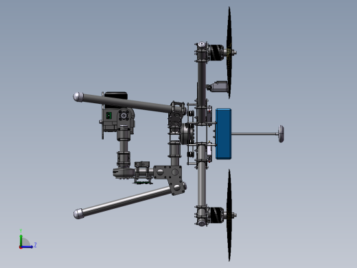 B09-X4航拍四轴无人机模型左视缩略图