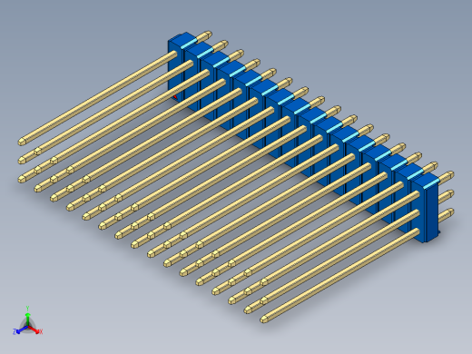 彩色公头100mil（2.54mm）系列-DS1021_blue_3x16p_100mil_Type43_rev1.0