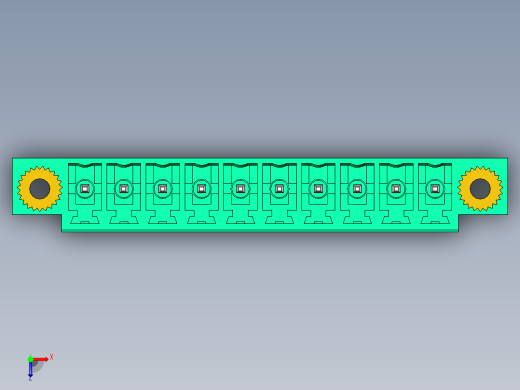 DEGSON 15EDG（公头） 3.81mm 螺钉锁紧，插拔式接线端子 FullPack-15EDGVM-3.81-10P-14-00AH俯视缩略图