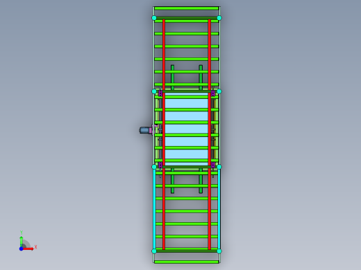 纸箱上盖的自动化关箱压合装置前视缩略图