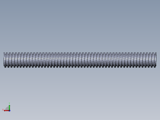 公制 （ISO） 梯形螺钉-TR20x4x200.SLDPRT后视缩略图