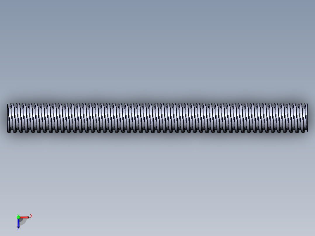 公制 （ISO） 梯形螺钉-TR20x4x200.SLDPRT俯视图