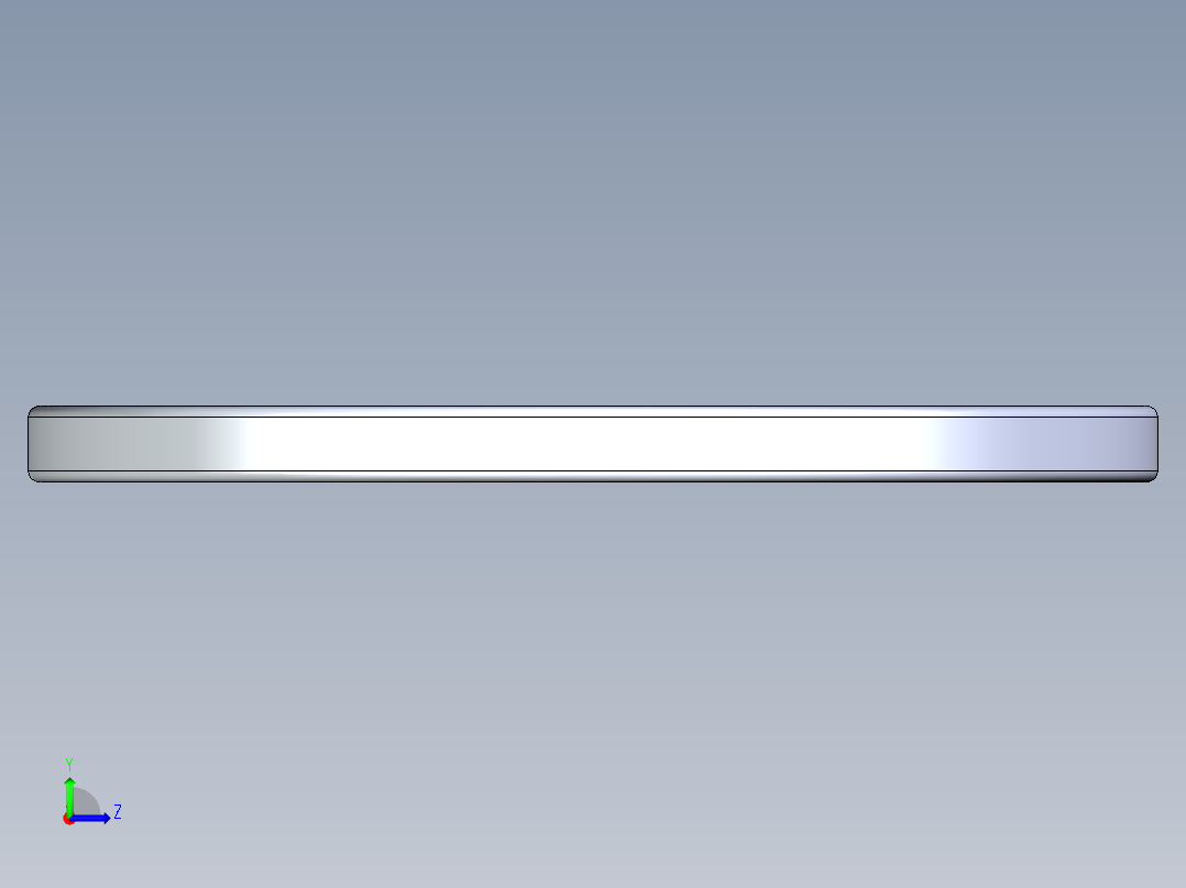 SAE平垫圈-FLAT WASHER SAE 0.4375.STEP左视图