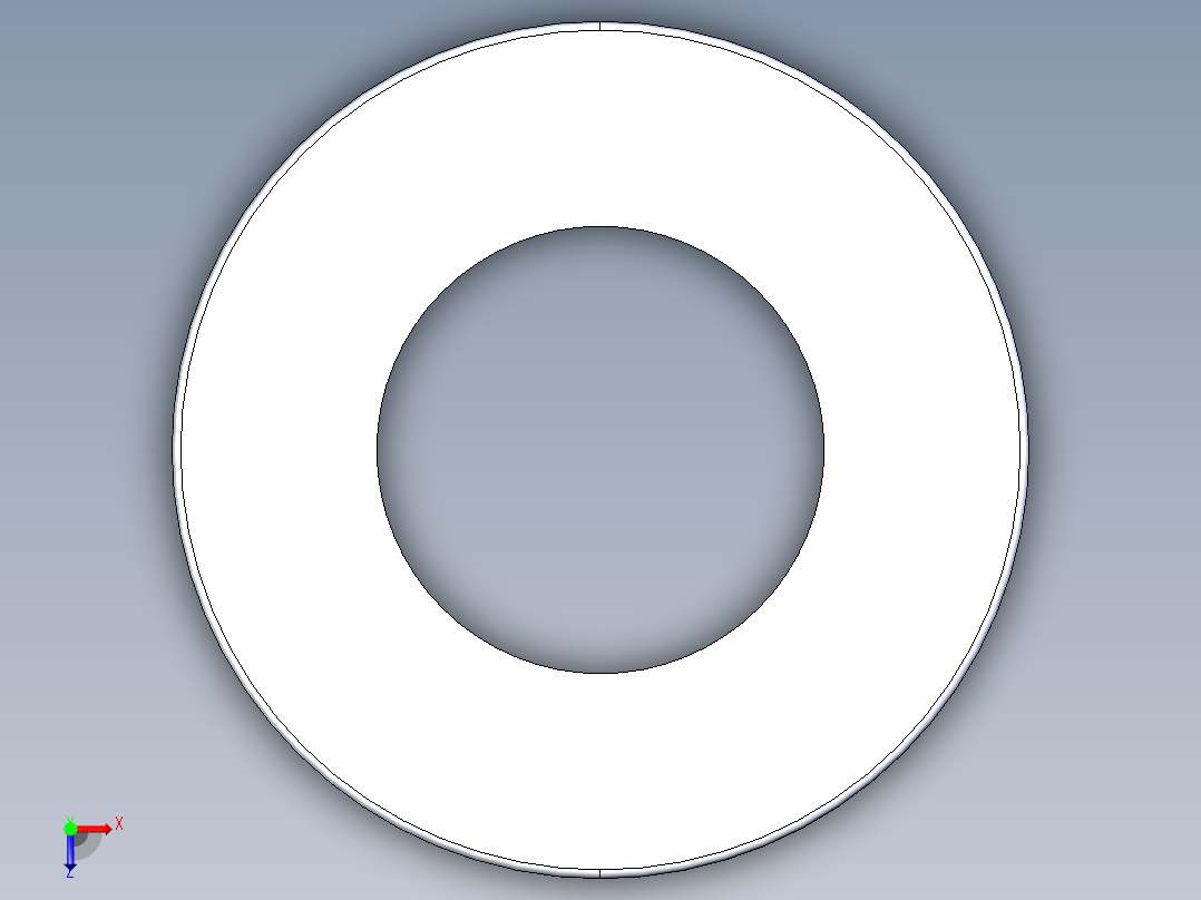 SAE平垫圈-FLAT WASHER SAE 0.4375.STEP俯视图