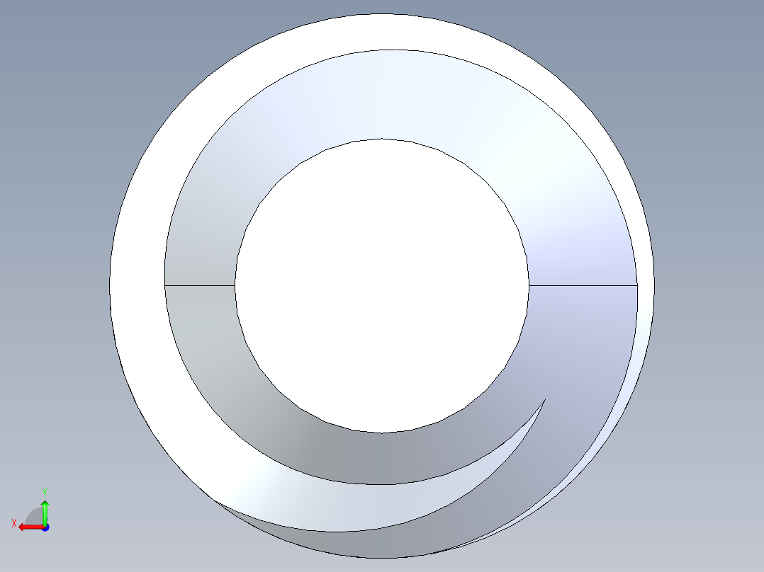 UNC 平头紧定螺钉-UNC SET SCREW 10-24 x0.4375.STEP后视图