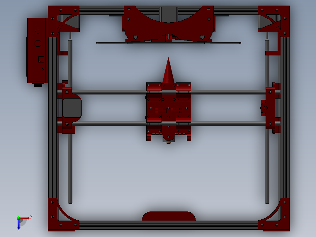 378数控机床俯视图