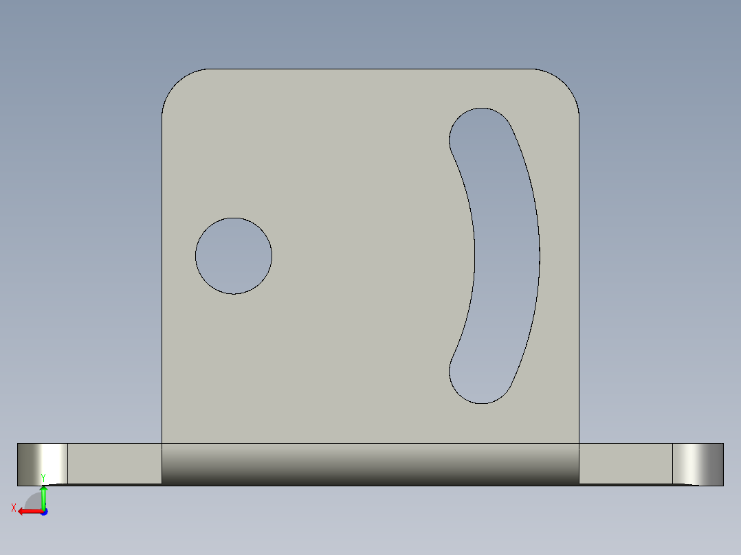 基恩士BL-500bracket_kc图纸模型后视图