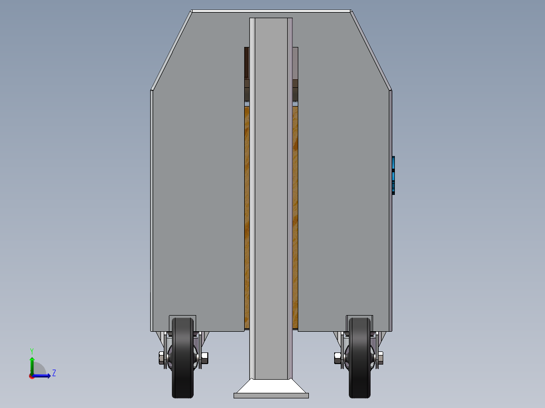围栏清洗机打包左视图