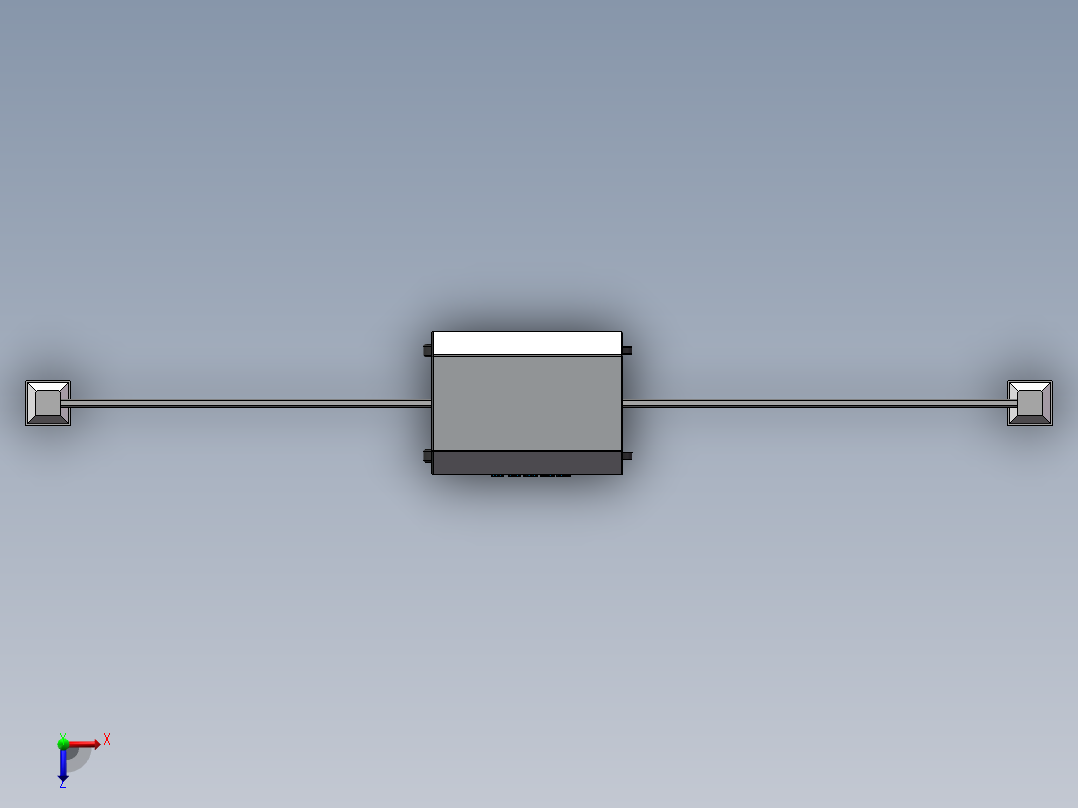 围栏清洗机打包俯视图