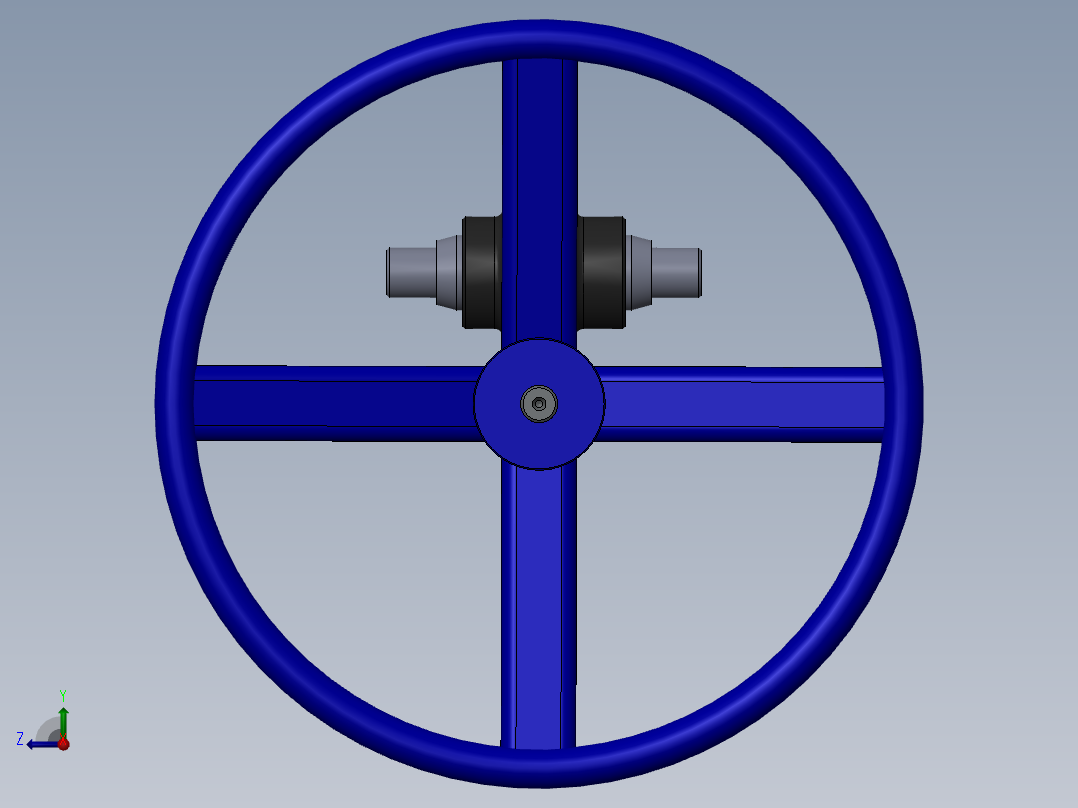 直角转弯齿轮箱适用于球阀、旋塞阀和蝶阀的操作右视图