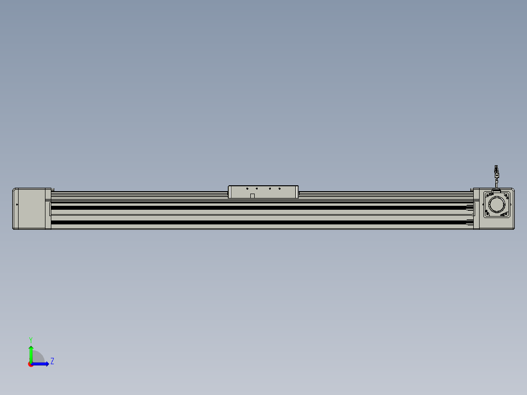 威洛博直线电机模组EB20-L224-S1150-R-ZP75-MS3-5K左视图