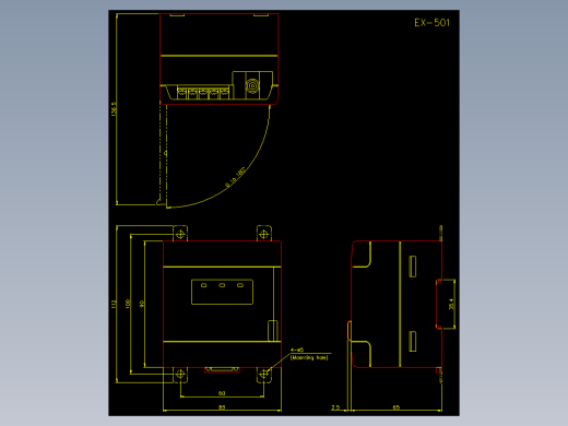 基恩士ex_500_cad_kc图纸模型