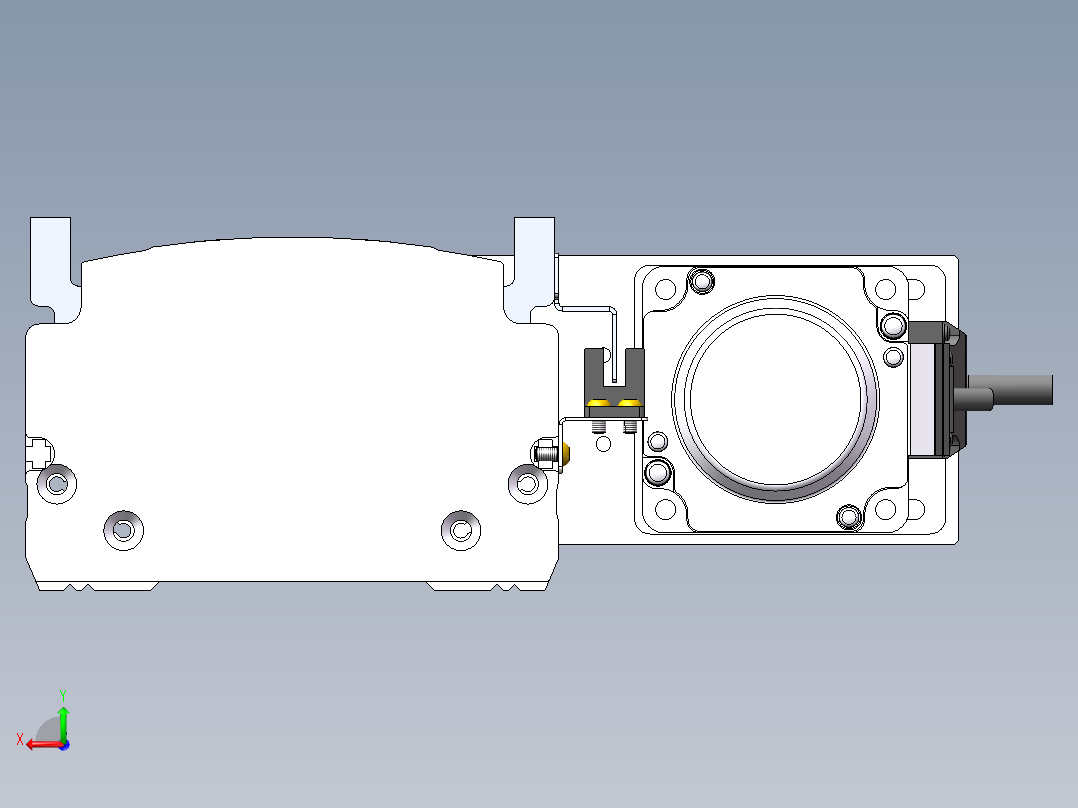 MTH丝杆半封闭模组MT120BS-BR-200W后视图