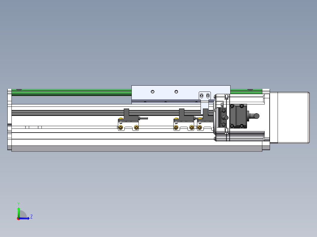 MTH丝杆半封闭模组MT120BS-BR-200W左视图