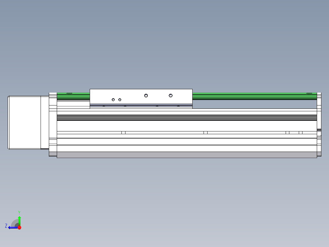 MTH丝杆半封闭模组MT120BS-BR-200W右视图