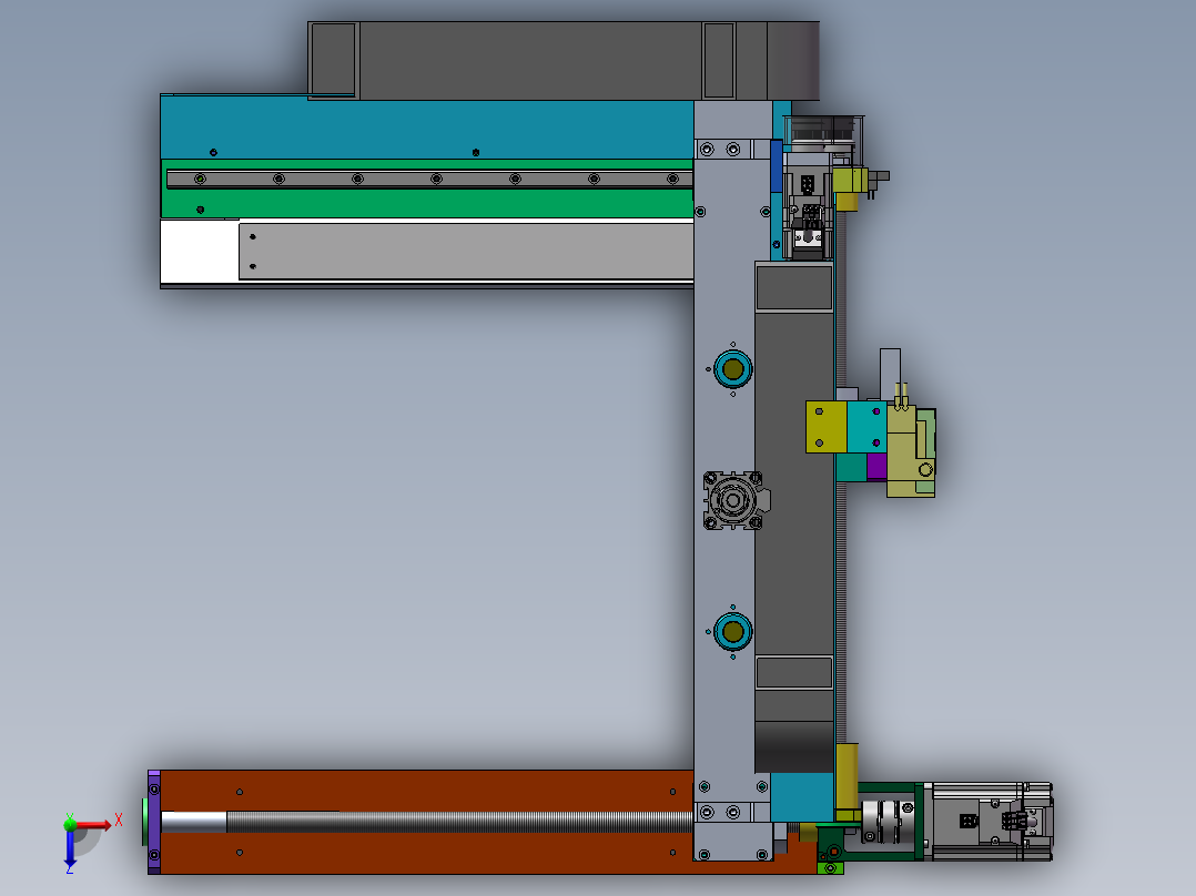 路由器驱动电路功能测试设备生产线俯视图