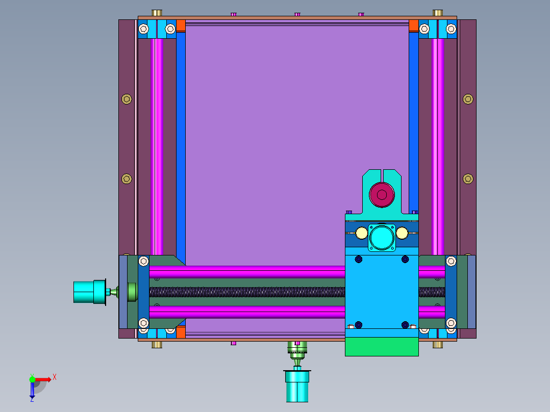 现场便携式打标机打码机俯视图