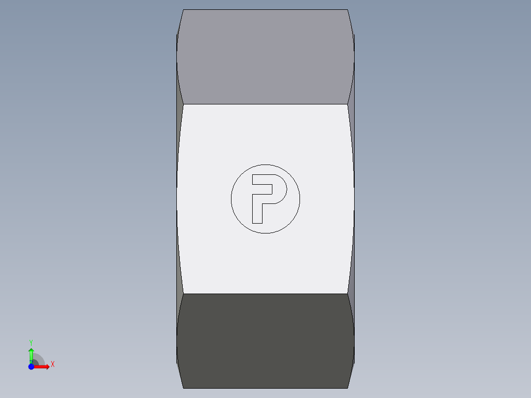 卡套式工业通用硬管接头EO_Nut_EO_24__Cone_end_M38SCFX前视图