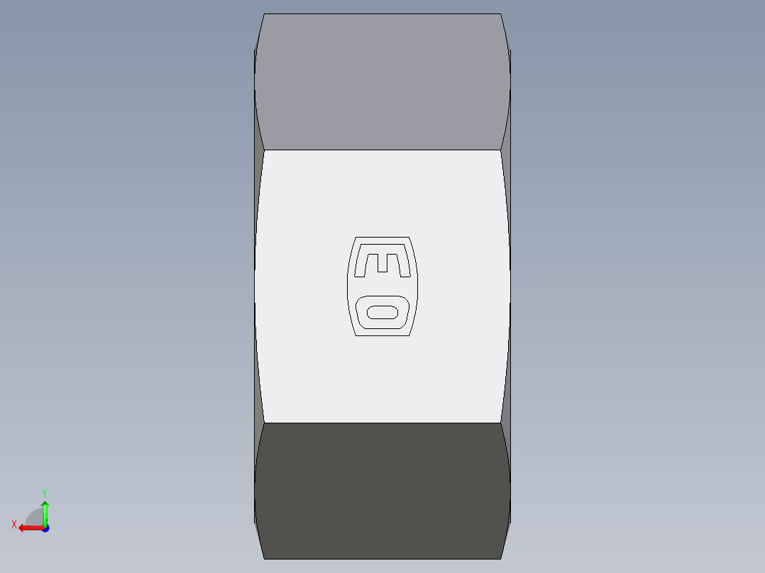 卡套式工业通用硬管接头EO_Nut_EO_24__Cone_end_M38SCFX后视图