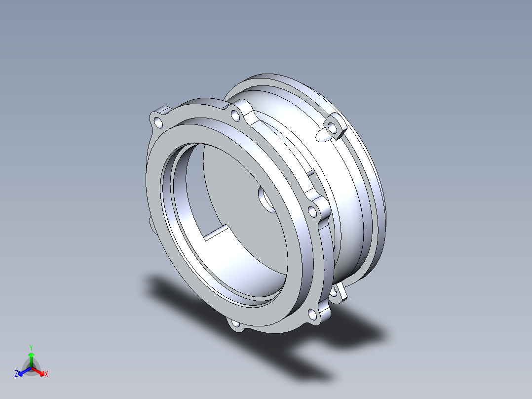 离心泵连接座三维