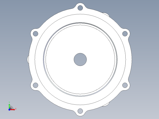 离心泵连接座三维前视缩略图