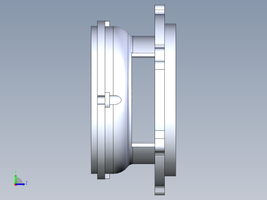 离心泵连接座三维左视缩略图