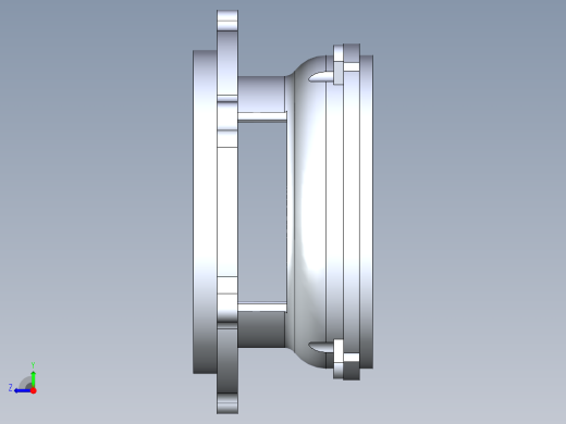 离心泵连接座三维右视缩略图