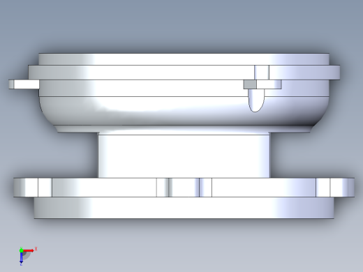 离心泵连接座三维俯视缩略图
