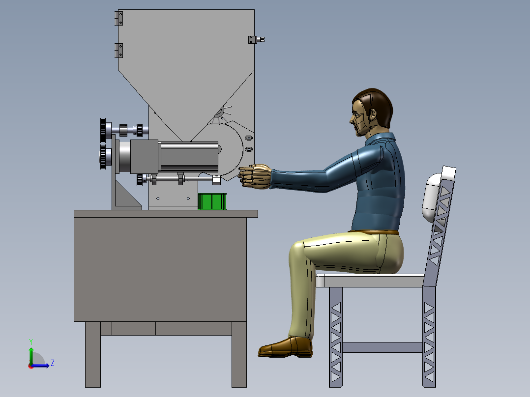 针管分拣包装机sw18可编辑左视图