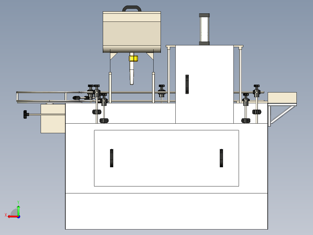 奶瓶灌装线step后视图
