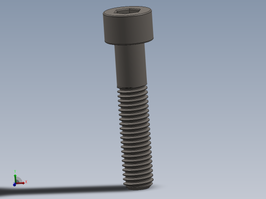 Screw_DIN_912_M8x40_A2.SLDPRT公制内六角螺钉