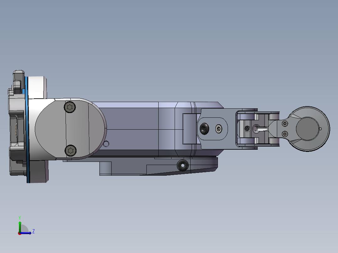 双爪机械手（专用）（需要特征识别）左视图