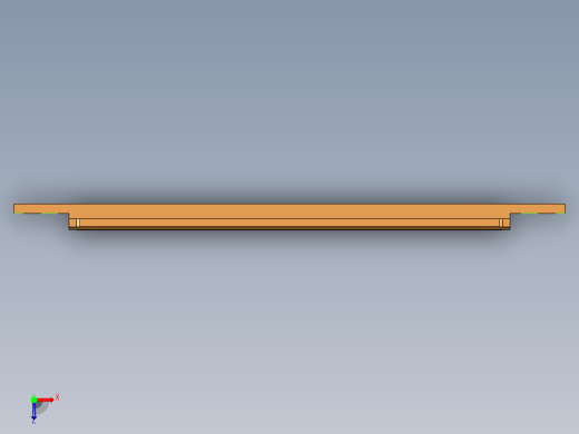 三轴金属外壳粗铣内腔UG程序模型俯视缩略图