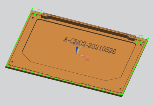 三轴金属外壳粗铣内腔UG程序模型缩略图