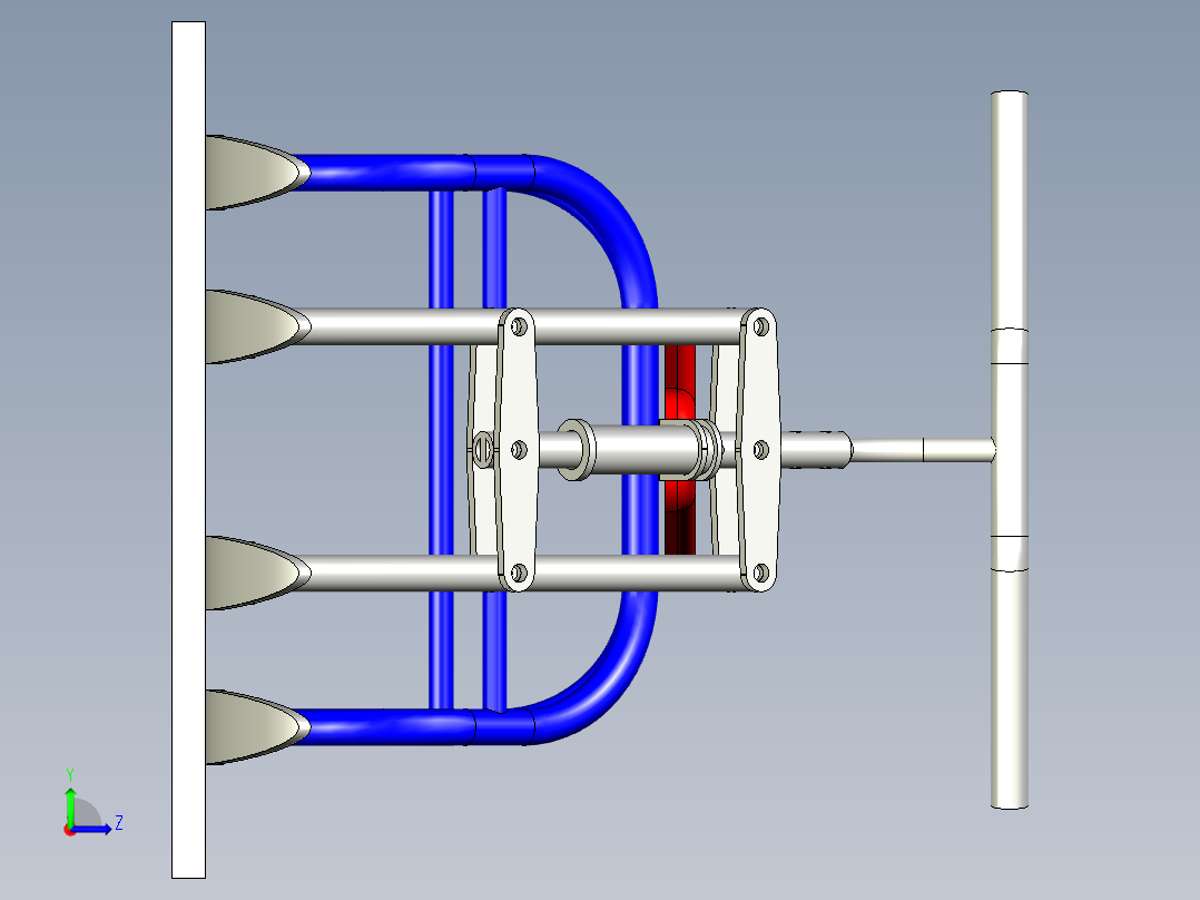 B2004003-滑雪橇左视图