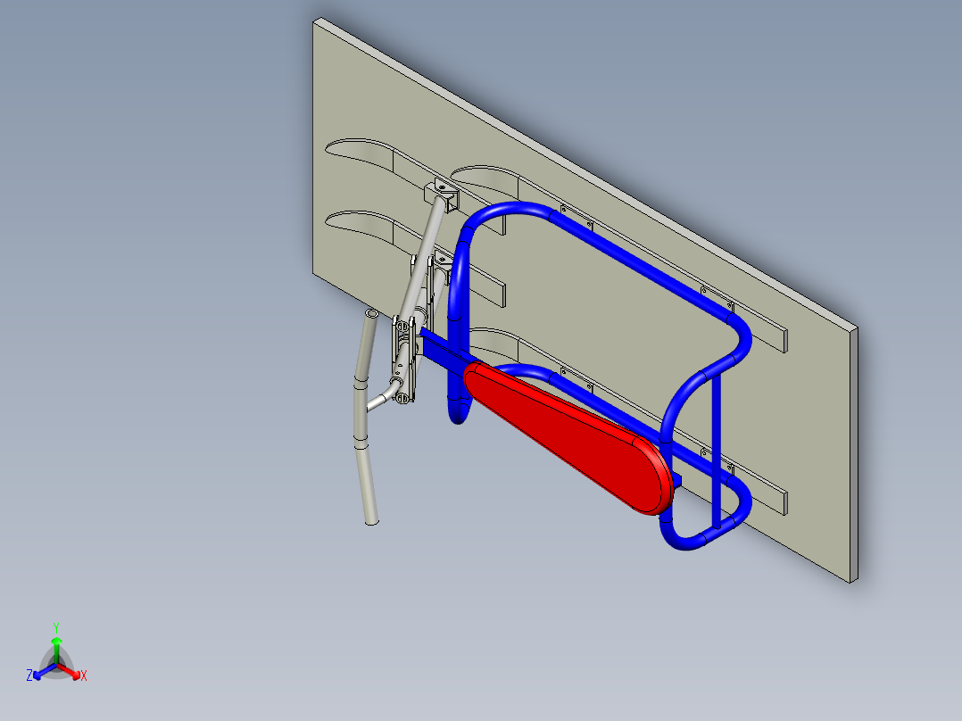 B2004003-滑雪橇正等轴测图